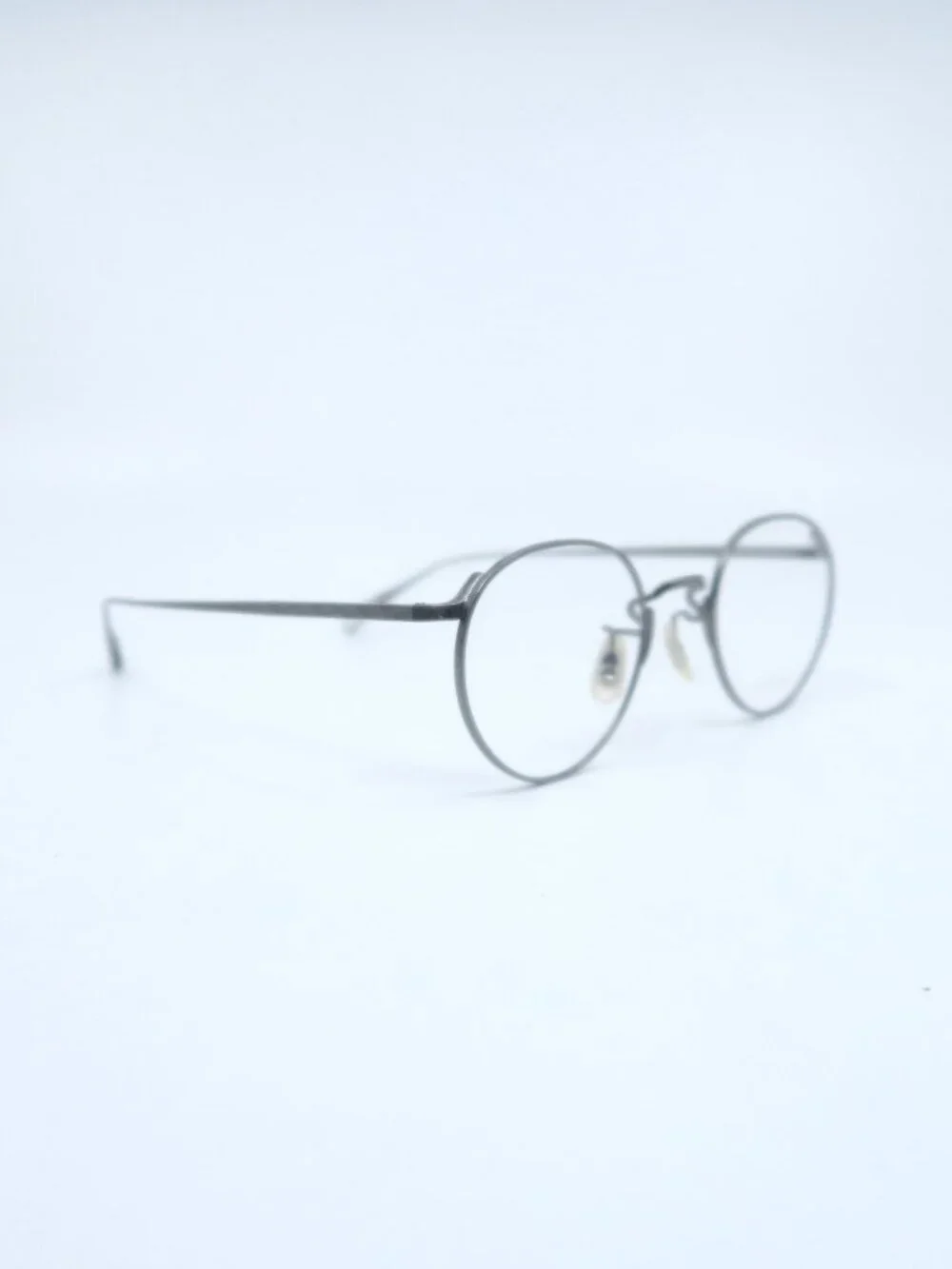Eyevan POND 46P 23K  Pewter Gray,  New Men's Round Eyeglasses Frames.